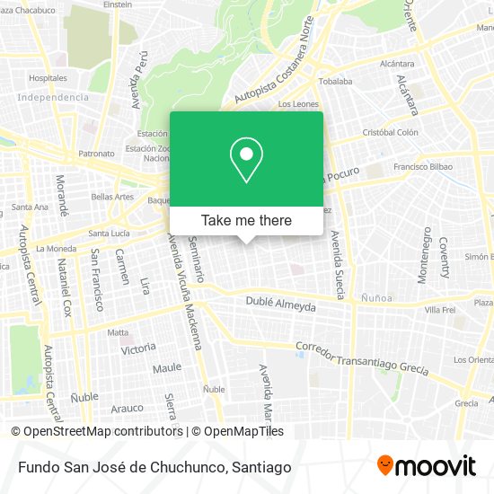 Fundo San José de Chuchunco map