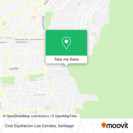 Club Equitacion Las Condes map