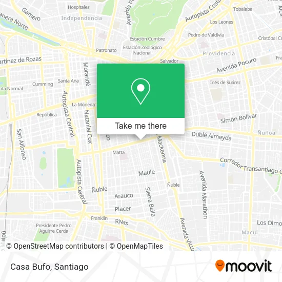 Casa Bufo map