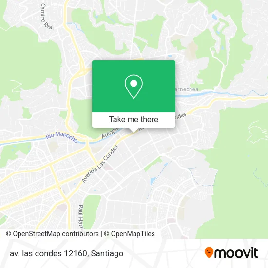 av. las condes 12160 map