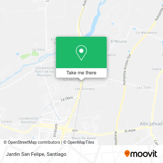 Jardin San Felipe map