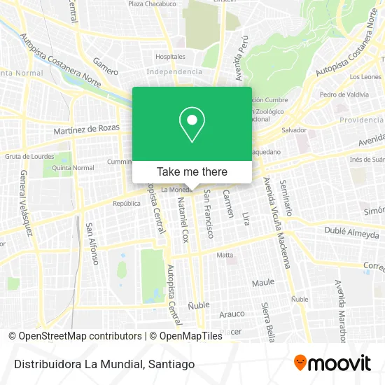 Distribuidora La Mundial map