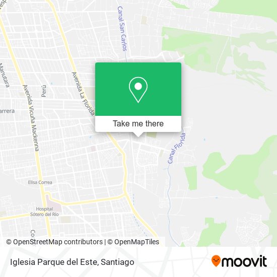 Mapa de Iglesia Parque del Este