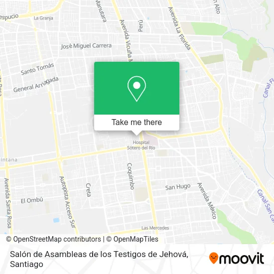 Salón de Asambleas de los Testigos de Jehová map