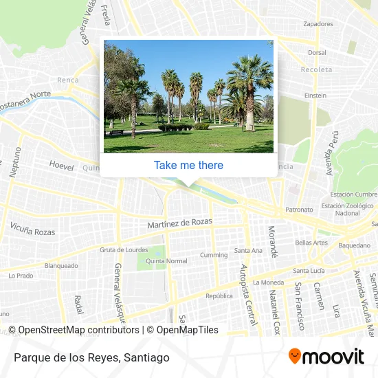 Parque de los Reyes map