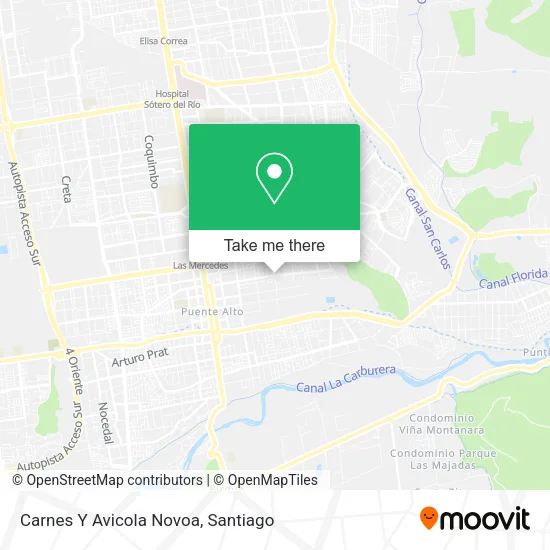 Carnes Y Avicola Novoa map