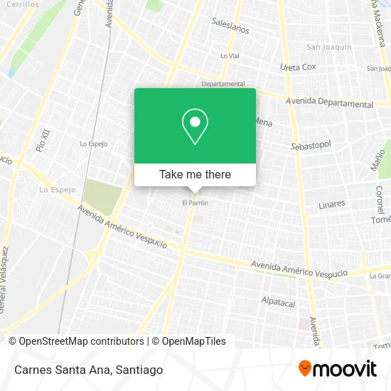 Carnes Santa Ana map