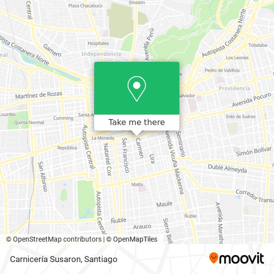 Carnicería Susaron map