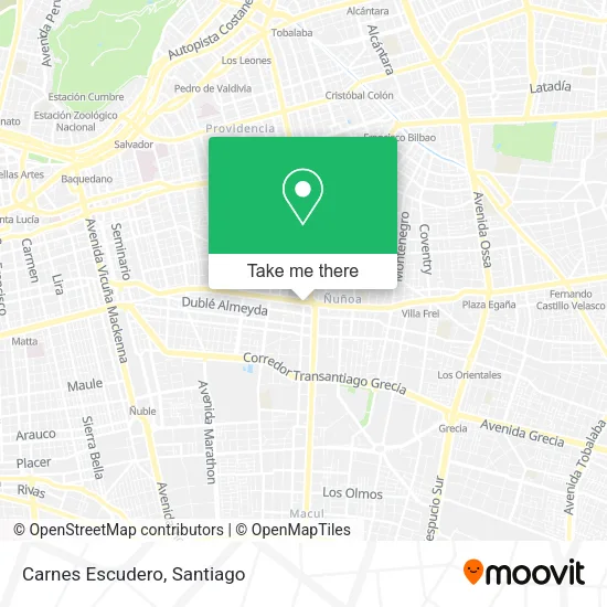 Carnes Escudero map
