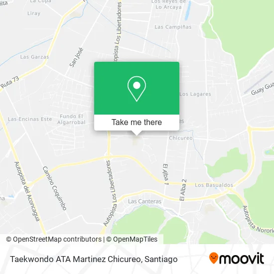 Taekwondo ATA Martinez Chicureo map