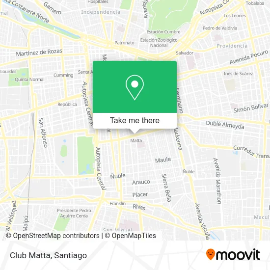 Club Matta map