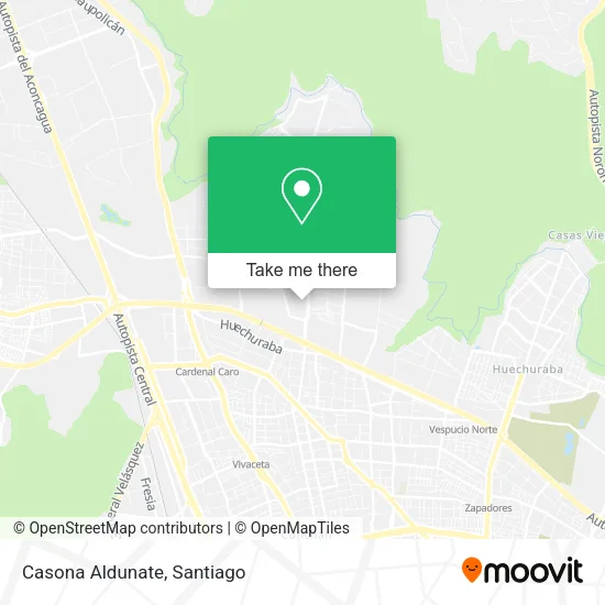 Casona Aldunate map