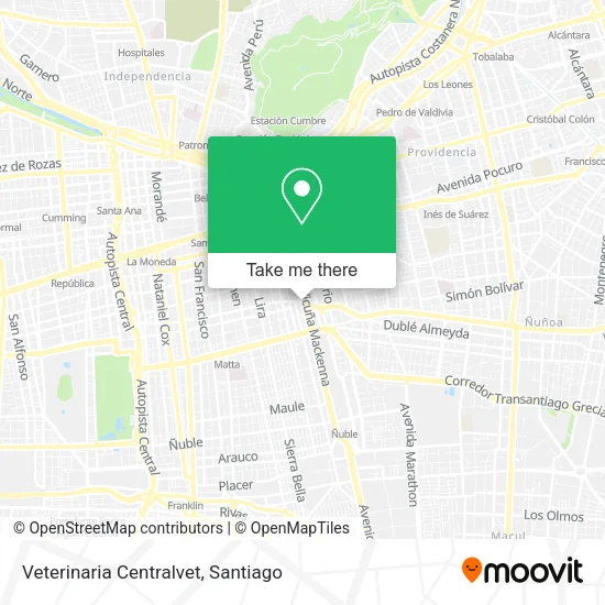 Veterinaria Centralvet map
