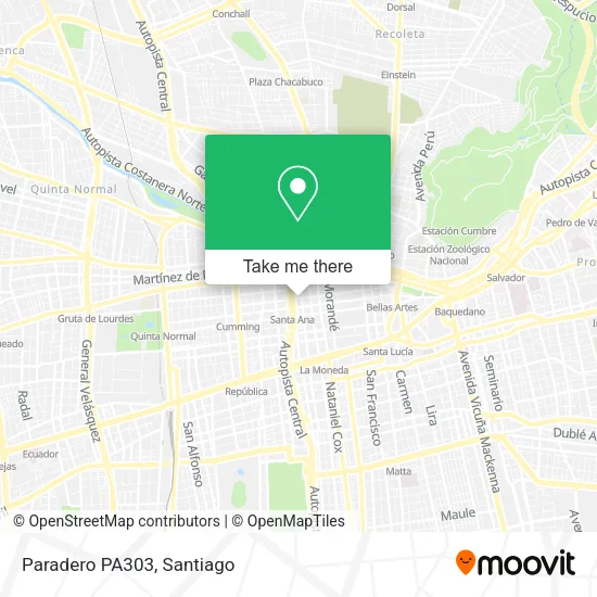 Mapa de Paradero PA303