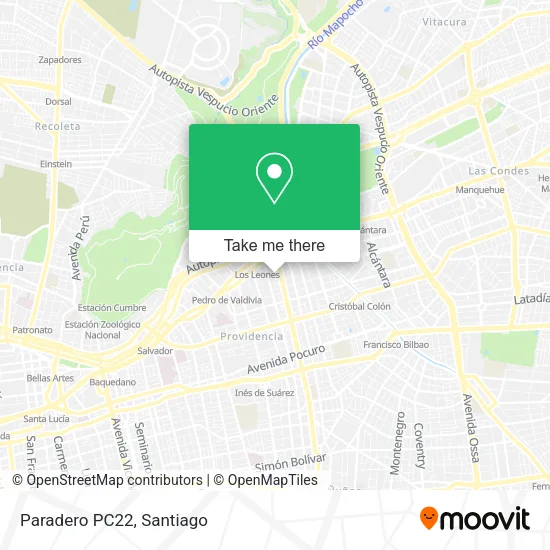 Paradero PC22 map