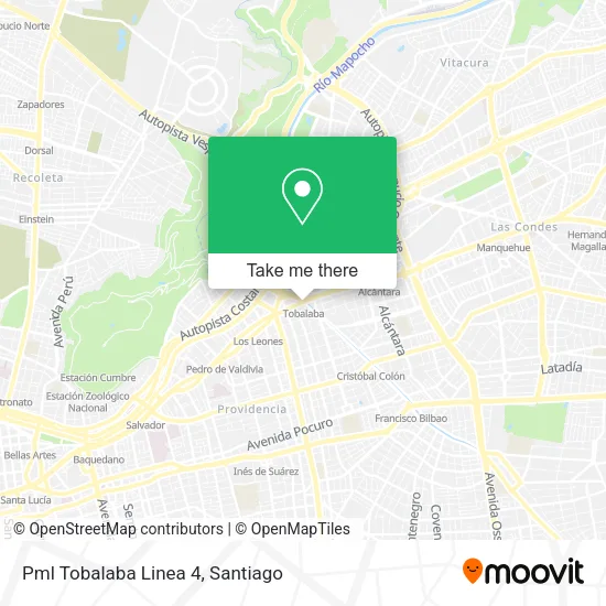 Pml Tobalaba Linea 4 map