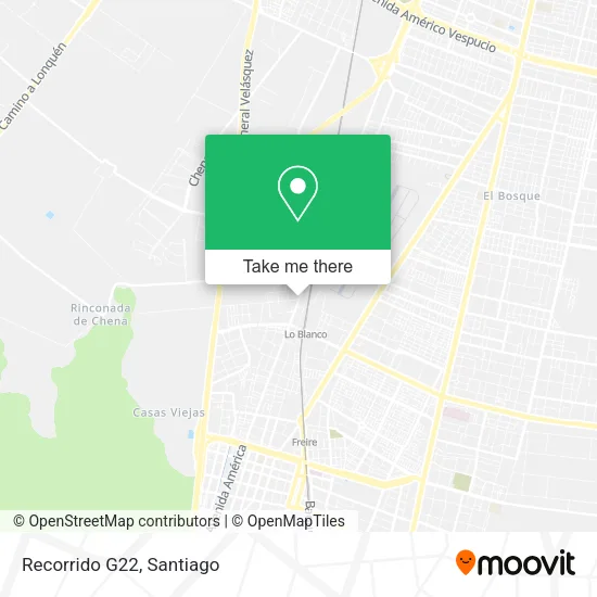 Recorrido G22 map