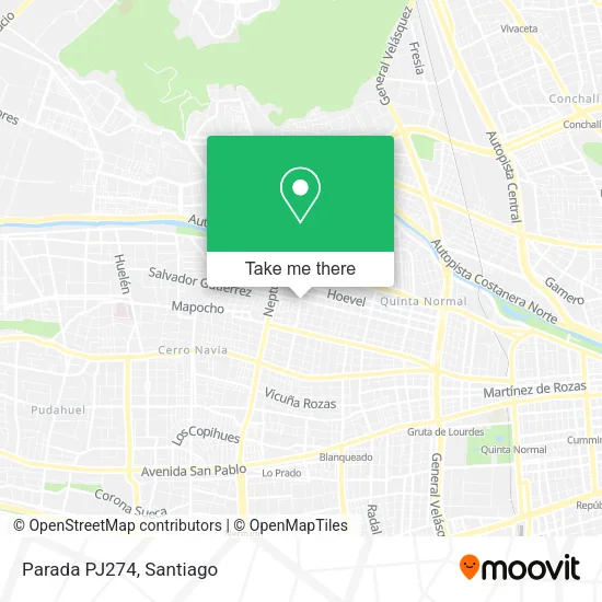 Parada PJ274 map