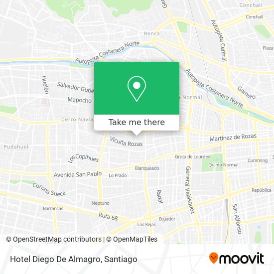 Hotel Diego De Almagro map