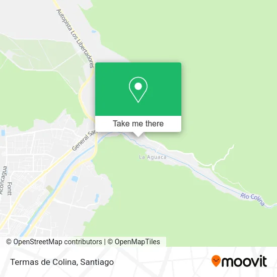 Termas de Colina map