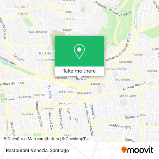 Restaurant Venezia map