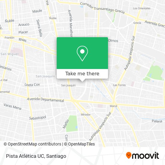 Pista Atlética UC map
