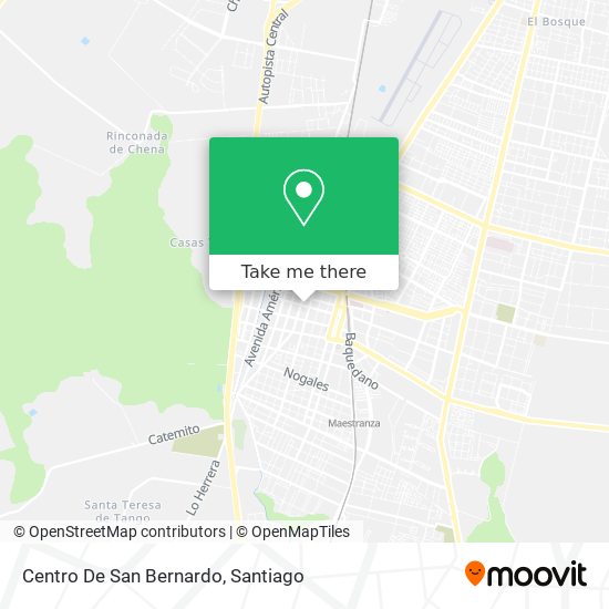 Centro De San Bernardo map