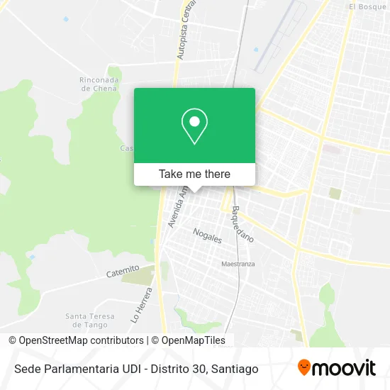 Sede Parlamentaria UDI - Distrito 30 map