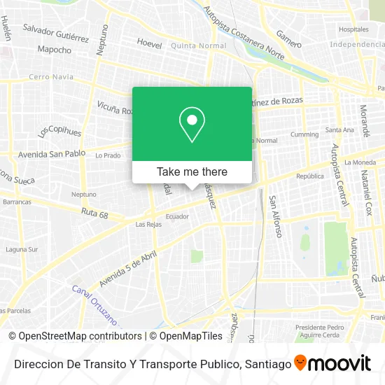 Direccion De Transito Y Transporte Publico map