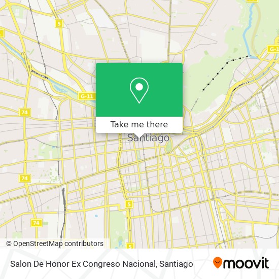 Salon De Honor Ex Congreso Nacional map