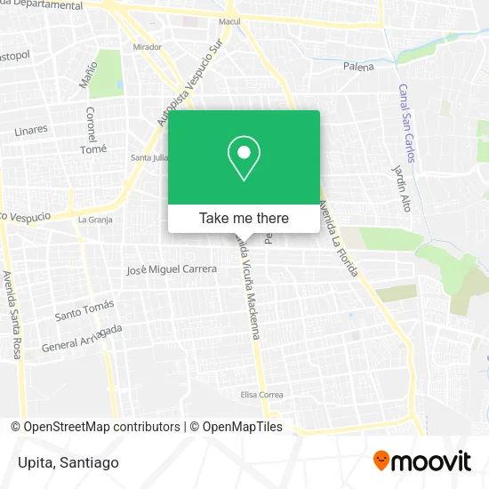 Upita map