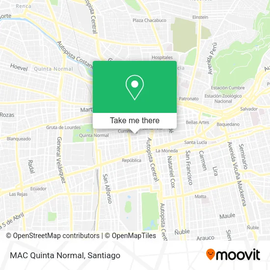 MAC Quinta Normal map