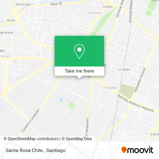 Santa Rosa Chile. map