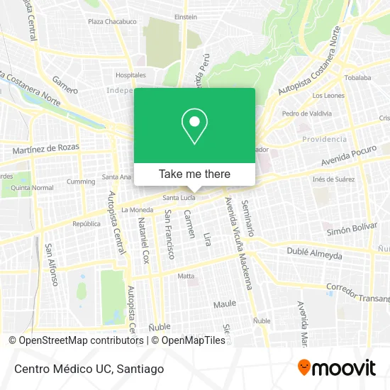 Centro Médico UC map