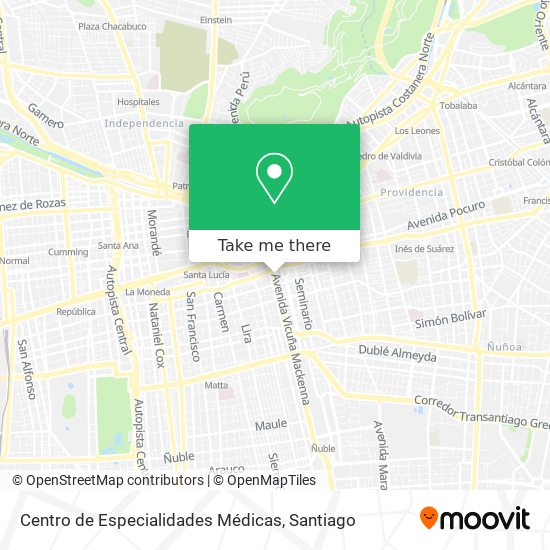 Centro de Especialidades Médicas map