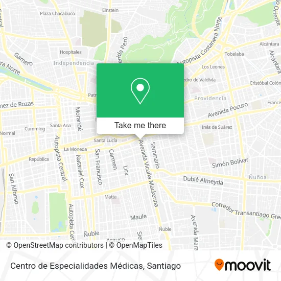 Centro de Especialidades Médicas map