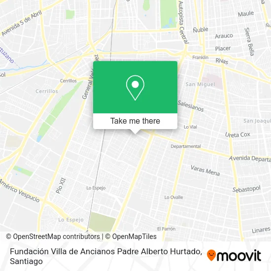 Fundación Villa de Ancianos Padre Alberto Hurtado map