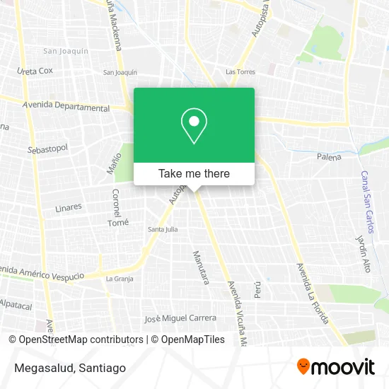 Megasalud map