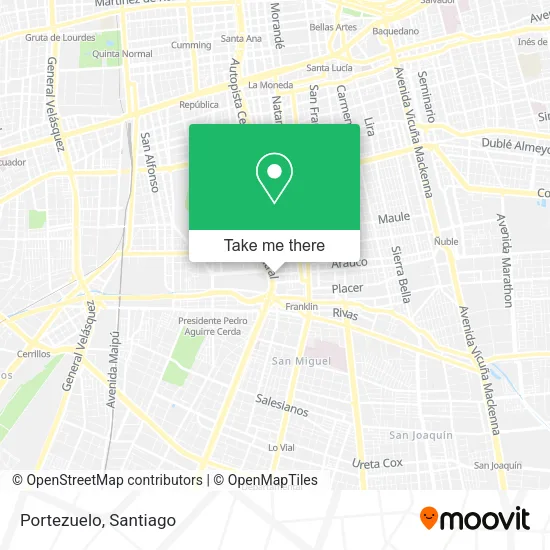Portezuelo map