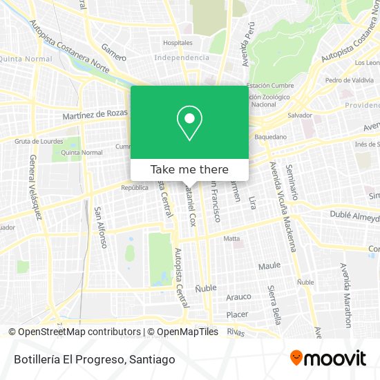 Botillería El Progreso map