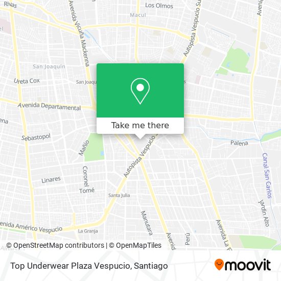 Top Underwear Plaza Vespucio map