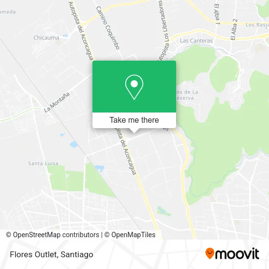Flores Outlet map