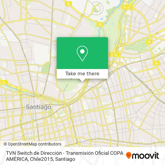TVN Switch de Dirección - Transmisión Oficial COPA AMÉRICA, Chile2015 map