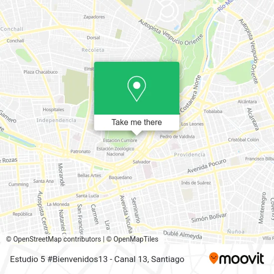 Estudio 5 #Bienvenidos13 - Canal 13 map