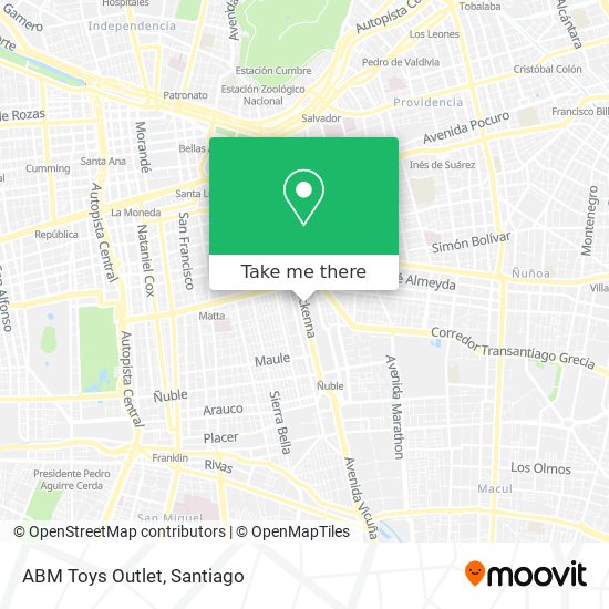 Mapa de ABM Toys Outlet