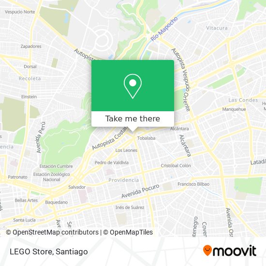 Mapa de LEGO Store