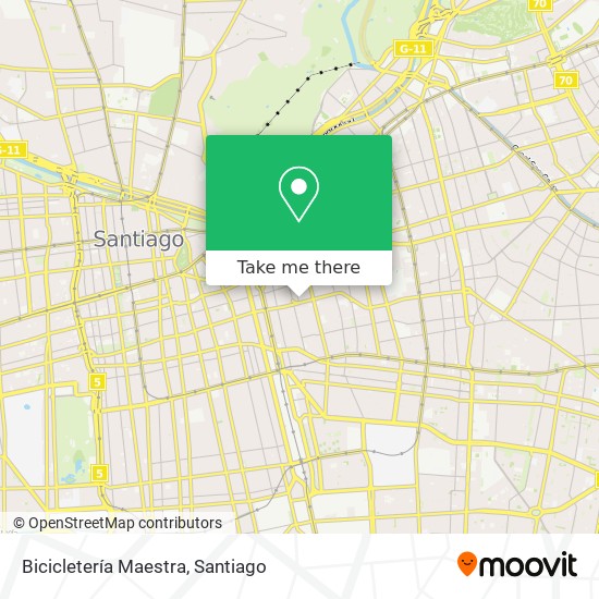 Bicicletería Maestra map