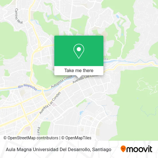 Aula Magna Universidad Del Desarrollo map