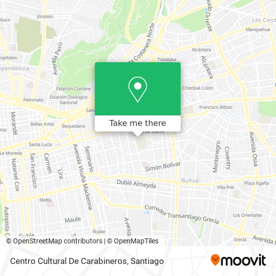 Centro Cultural De Carabineros map