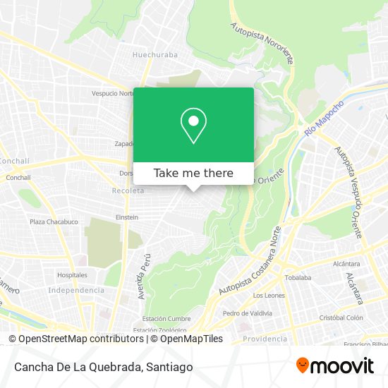 Cancha De La Quebrada map